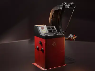 Wheel Balancer Low-poly 3D model