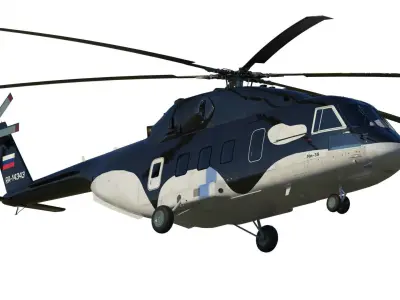 Mi-38 helicopter 3D model purchase