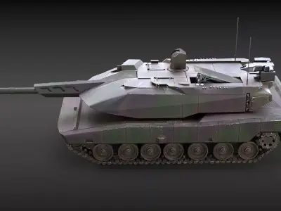 KF-51 Panther German Main Battle Tank Camo 3D model