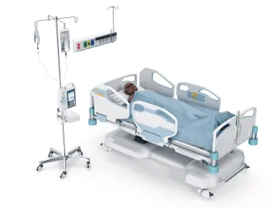 Hospital Patient 3D model