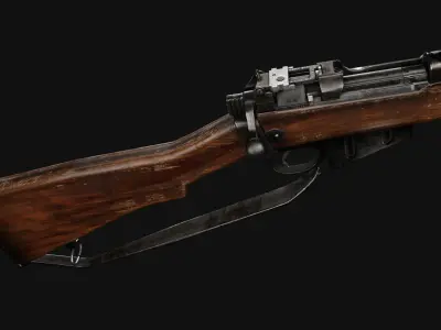 Lee Enfield Rifle Low-poly 3D model purchase