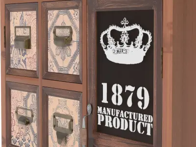 vintage old carboard  Low-poly 3D model