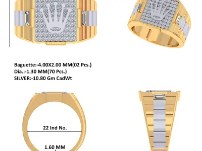 Rolex Ring 3D print model
