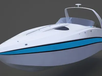 Motor Boat 02 3D model