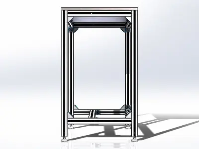 Aluminum Bench - Bancada de Aluminio 3D model