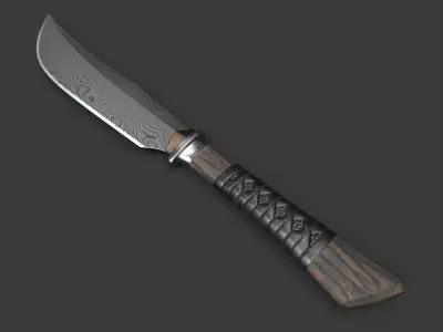 Hunting knife 3D model order