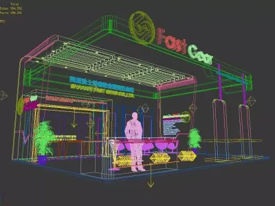 Exhibition - Area -10X8-3DMAX2012-042 3D model