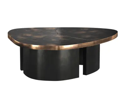 Trefle Clover Tables 3D model