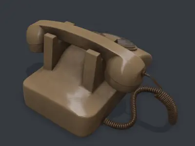 vintage phone Pbr 3D model