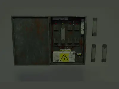 Fuse Box Puzzle  Unity FBX  Low-poly 3D model