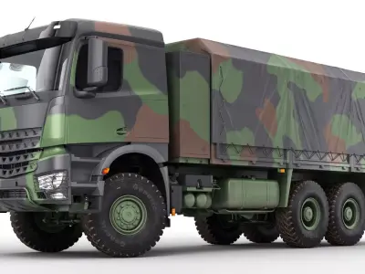 Military Truck 6X6 3D model