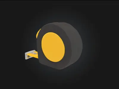 Tape Measure  Precision Tool for Practical Scenes 3D model