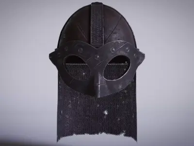Viking Helmet Low-poly 3D model shop