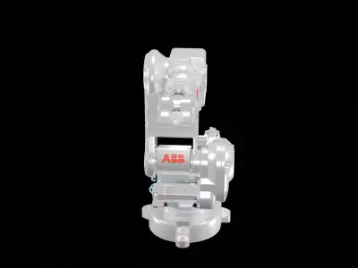 ABB IRB 140 Industrial Robotic Arm 3D Model High Detail  3D model