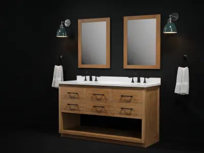 OVE Brookside 60 Fu Yuan Wax Pine 3D model