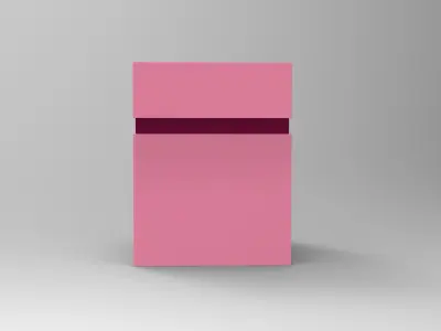 Cosmetics box Packaging Low-poly 3D mode Free low-poly 3D model