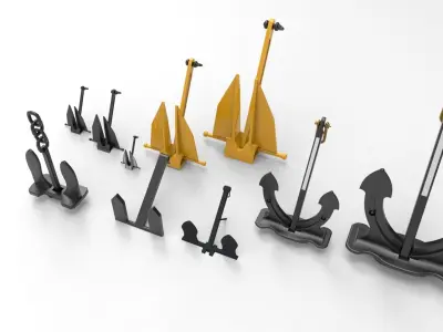 Anchor metal anchors 3D model