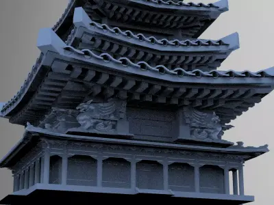 Meditation Tower 4  3D model