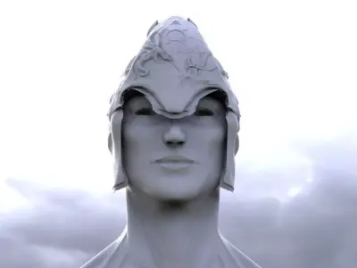 Helmet Fantasy Godly 3D model
