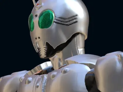 Kamen rider  Low-poly 3D model