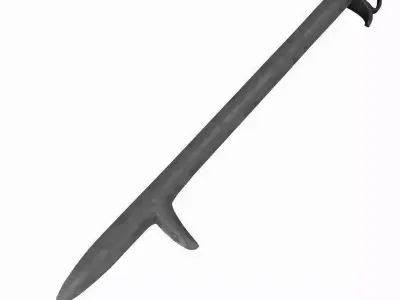 Fanged sword 3D model