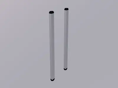BWC-Sensor 3d model two metal poles 3D model