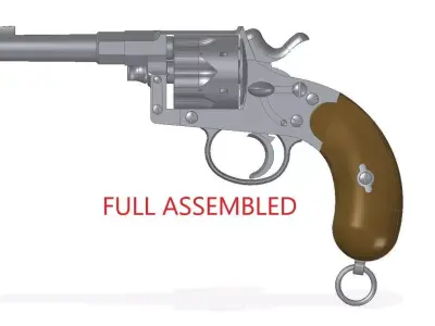 Reichsrevolver M1883 3D model