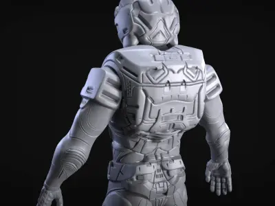 Sci-Fi Armors Sculpt Bundle 2 3D model
