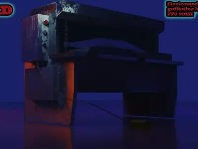 Electromechanical guillotine Metal Master ETG 2015E 3D model