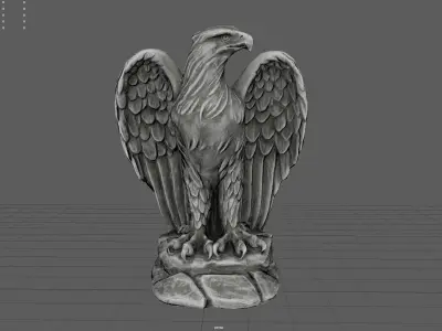 Eagle Statue Low-poly 3D model purchase
