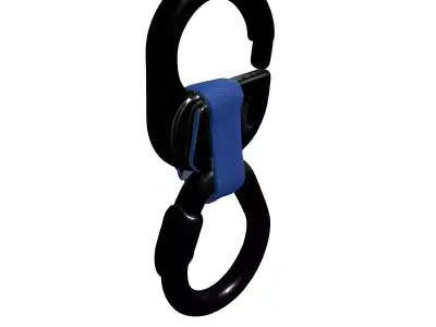 Carabiner Quick Link Safety Strap Low-poly 3D model