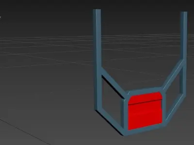 Back cab truck panel 3D model