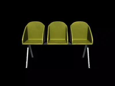 Waiting chair 06  3D model