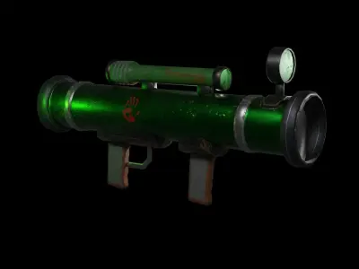 Bazooka Low-poly 3D model