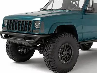 Rugged Teal Off Road Adventure Pickup 3D model