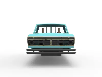 Top part of Mud truck Scale 1 to 25 3D print model