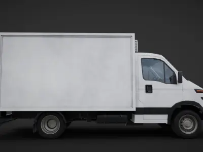 truck delivery Low-poly 3D model