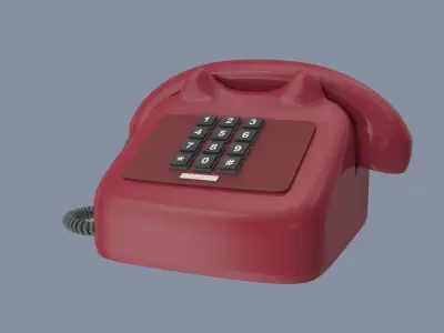 Rotary Telephone 3D model