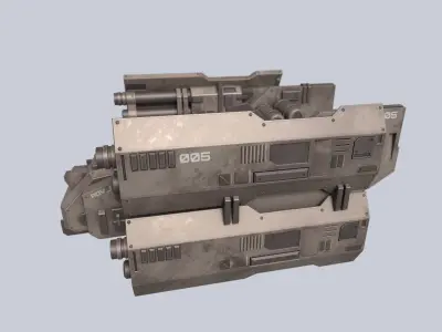 Advance Drone Low-poly 3D model buy