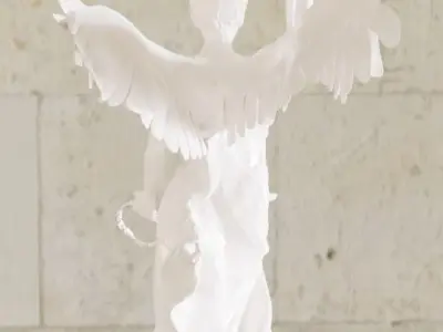 Rebuilt Samothrace victory Nike 3D model