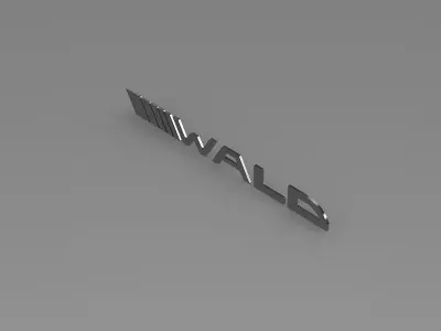 Wald logo  3D model