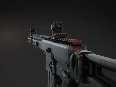 BRN180 Rifle Low-poly 3D model