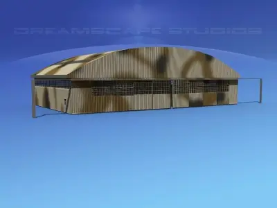 Aircraft Hangar 3 3D model