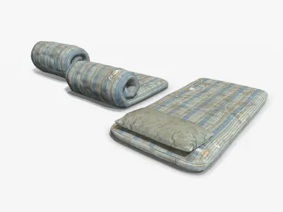 Mattress old Low-poly 3D model