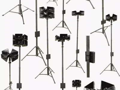 Sirens Pole  Low-poly 3D model