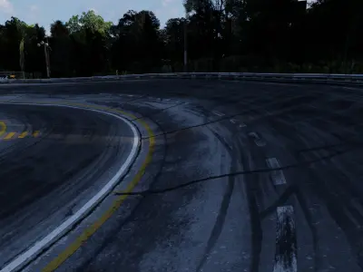 Drift race track 3d model 3D model