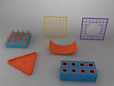 Traps and Obstacles Pack 3D model