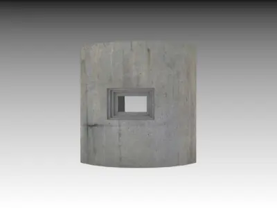 Small bunker Free low-poly 3D model