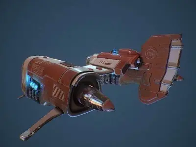 Next generation aircraft Low-poly 3D model