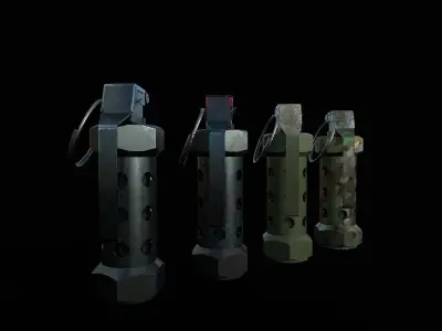  Stun grenade   flashbang Low-poly 3D model
